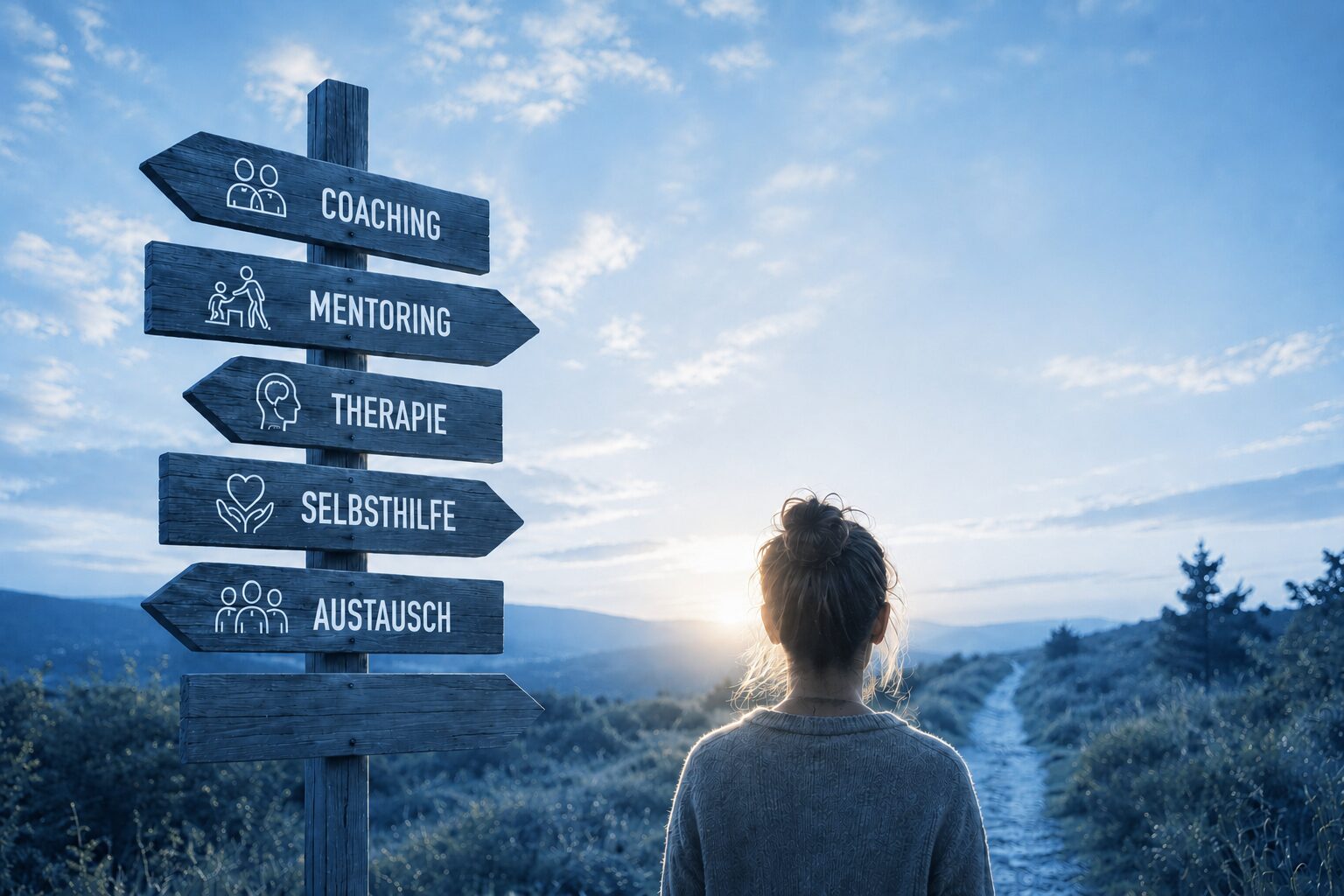 Wegweiser zwischen Coaching, Mentoring und Selbsthilfe